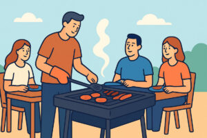 Grillin koko ja polttoalueet – ruokailijoiden määrä