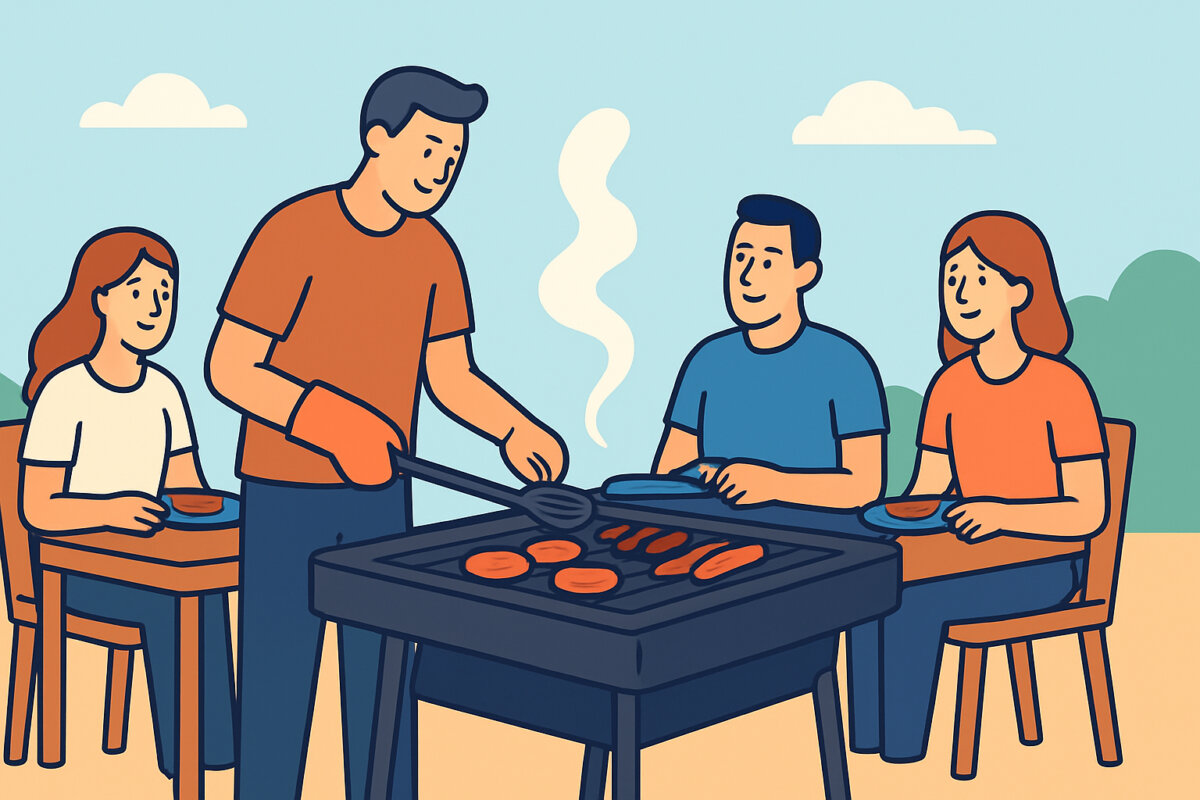 Grillin koko ja polttoalueet – ruokailijoiden määrä